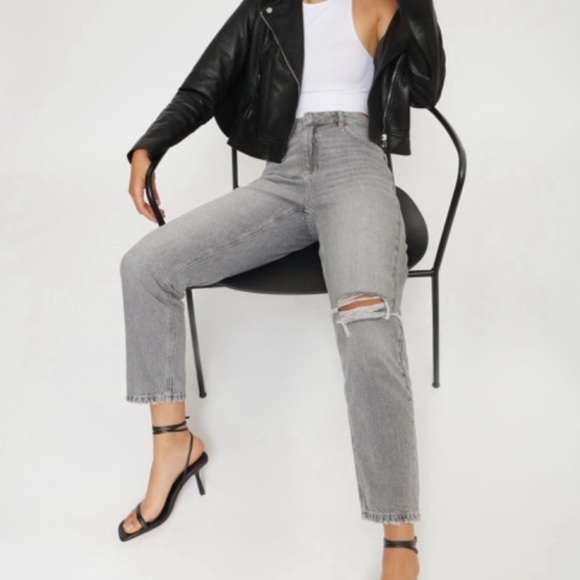 Claudia Dynamite Mom Jeans sz 26, grey wash - Picture 3 of 7